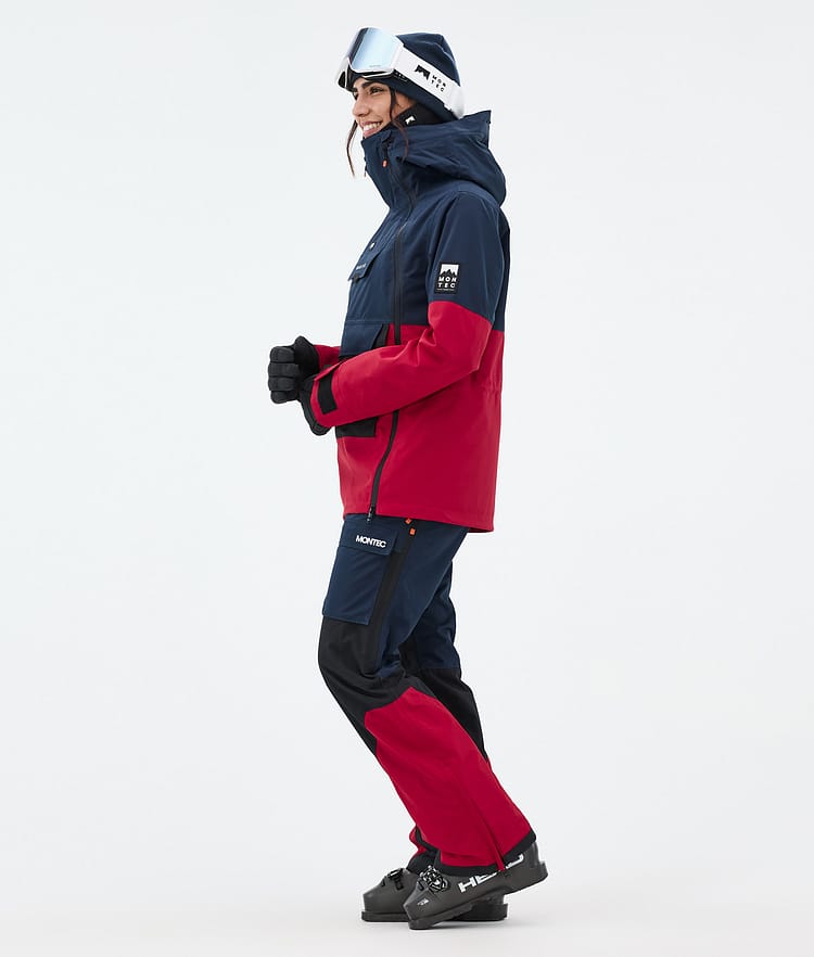 Montec Doom W Skijacke Damen Dark Blue/Black/Deep Red, Bild 4 von 11