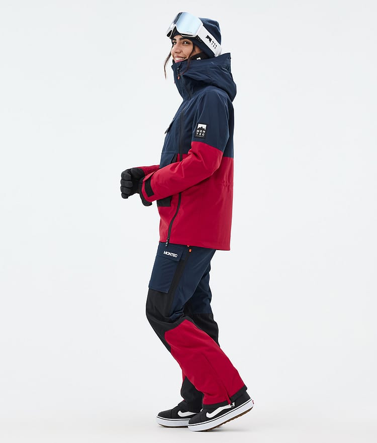 Montec Doom W Snowboardjacke Damen Dark Blue/Black/Deep Red, Bild 4 von 11