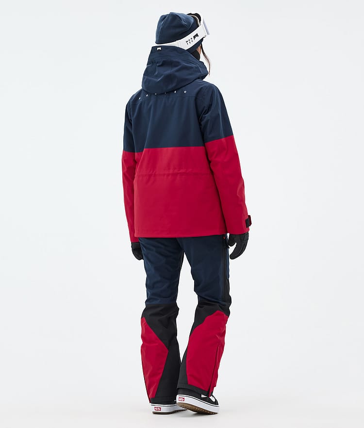 Montec Doom W Snowboardjacke Damen Dark Blue/Black/Deep Red, Bild 5 von 11