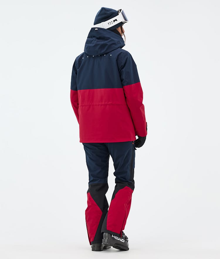 Montec Doom W Skijacke Damen Dark Blue/Black/Deep Red, Bild 5 von 11