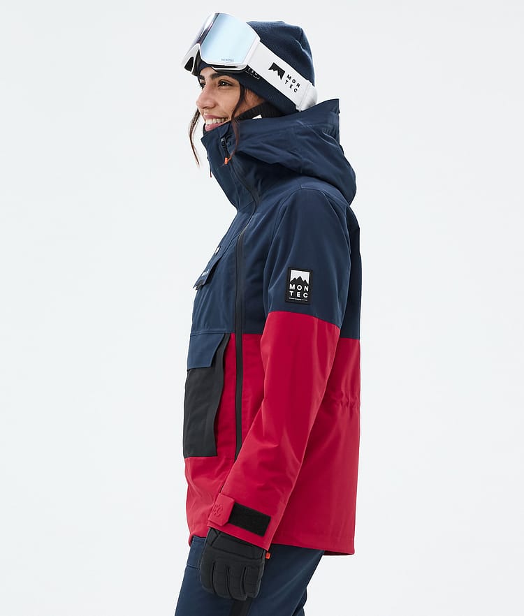 Montec Doom W Skijacke Damen Dark Blue/Black/Deep Red, Bild 6 von 11