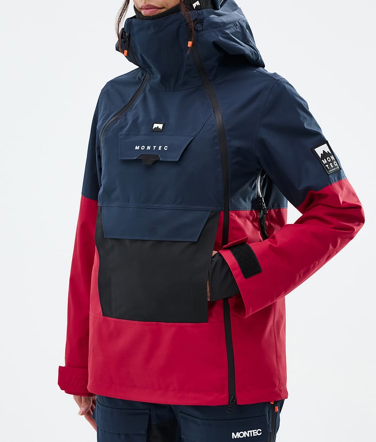 Montec Doom W Snowboardjacke Damen Dark Blue/Black/Deep Red, Bild 8 von 11