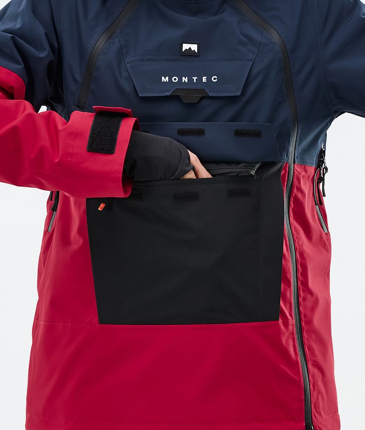 Montec Doom W Skijacke Damen Dark Blue/Black/Deep Red, Bild 9 von 11