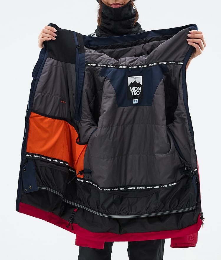 Montec Doom W Snowboardjacke Damen Dark Blue/Black/Deep Red, Bild 11 von 11