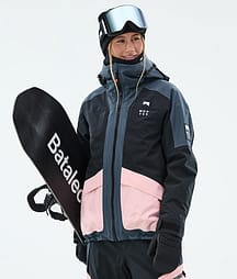 Montec Morpheus W 25 Snowboardjacke Damen Metal Blue/Black/Soft Pink