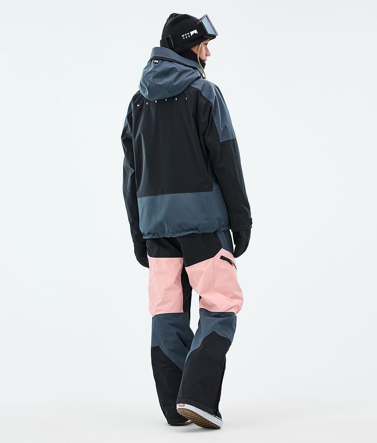 Montec Morpheus W Snowboardjacke Damen Metal Blue/Black/Soft Pink, Bild 5 von 10