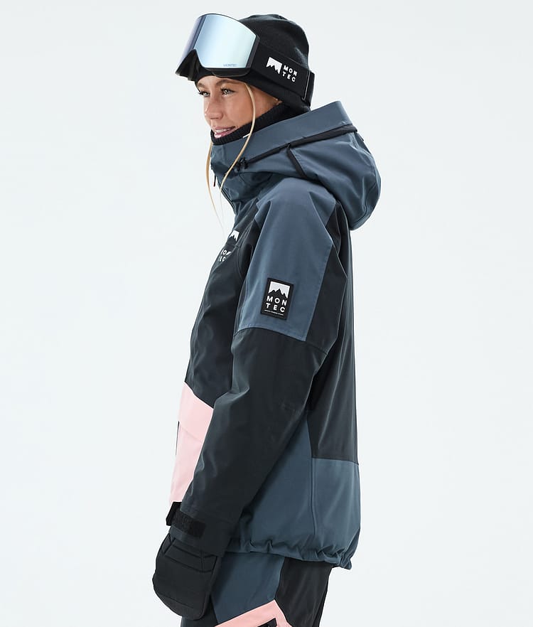 Montec Morpheus W Snowboardjacke Damen Metal Blue/Black/Soft Pink, Bild 6 von 10
