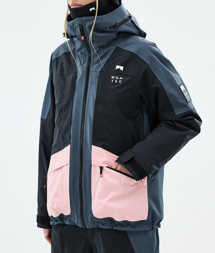 Montec Morpheus W Snowboardjacke Damen Metal Blue/Black/Soft Pink, Bild 8 von 10