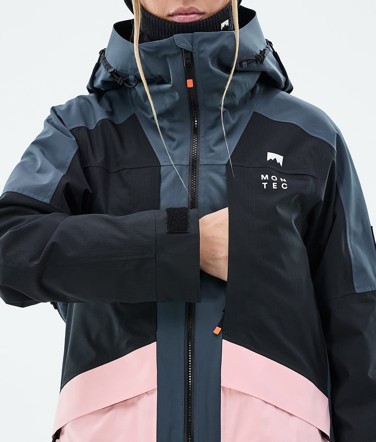 Montec Morpheus W Snowboardjacke Damen Metal Blue/Black/Soft Pink, Bild 9 von 10