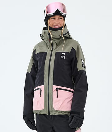 Montec Morpheus W Skijacke Greenish/Black/Soft Pink