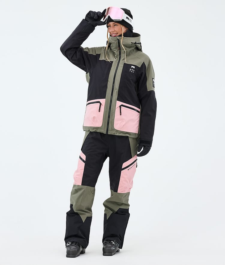 Montec Morpheus W Skijacke Damen Greenish/Black/Soft Pink, Image 2 of 9
