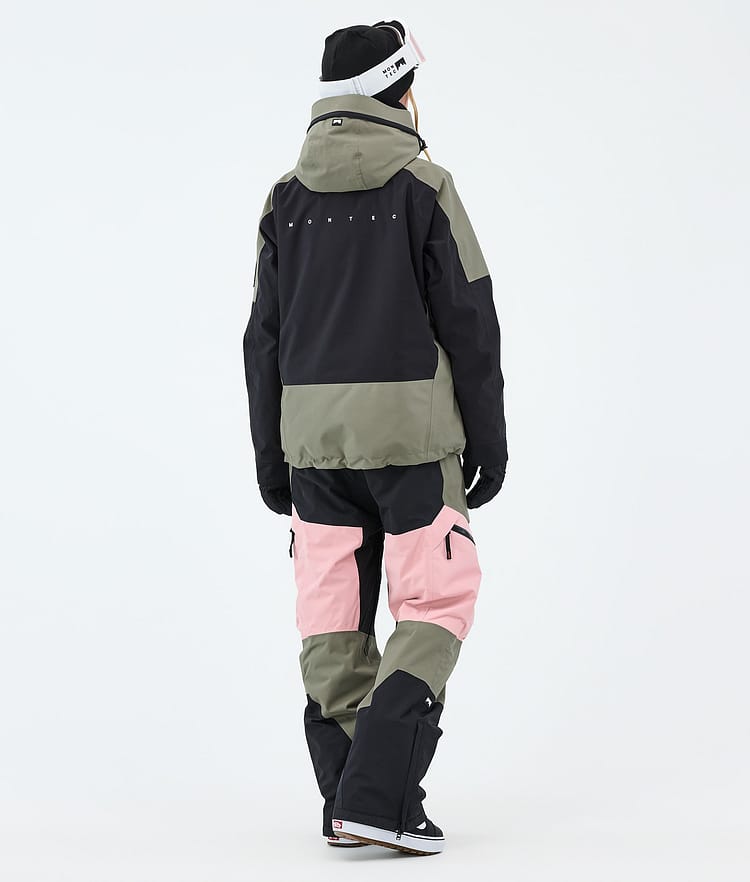 Montec Morpheus W Snowboardjacke Damen Greenish/Black/Soft Pink, Image 3 of 9
