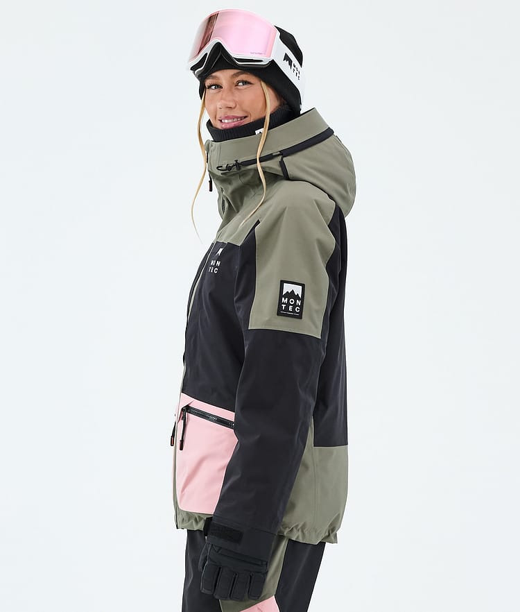 Montec Morpheus W Skijacke Damen Greenish/Black/Soft Pink, Image 5 of 9