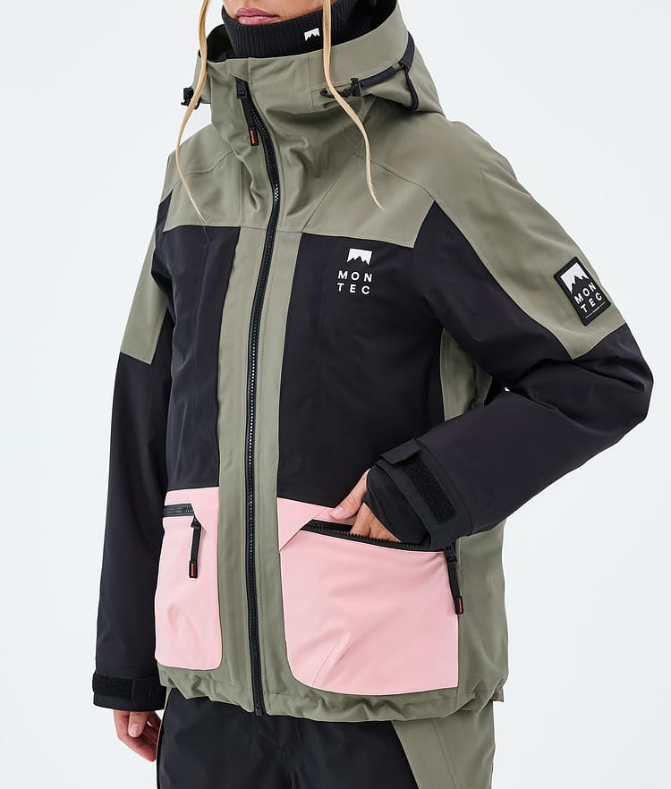 Montec Morpheus W Skijacke Damen Greenish/Black/Soft Pink, Image 7 of 9