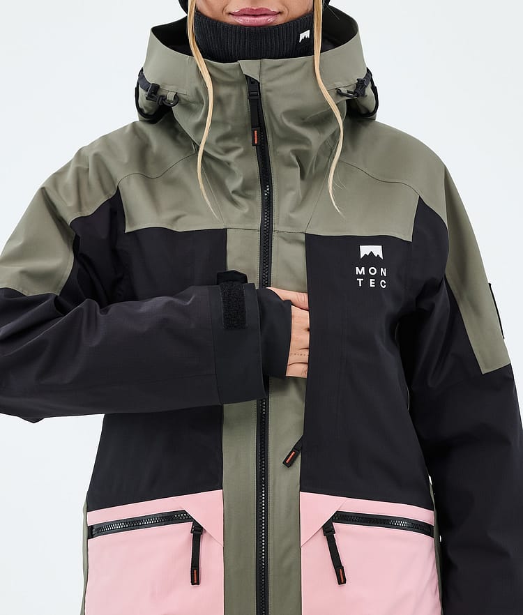 Montec Morpheus W Skijacke Damen Greenish/Black/Soft Pink, Image 8 of 9