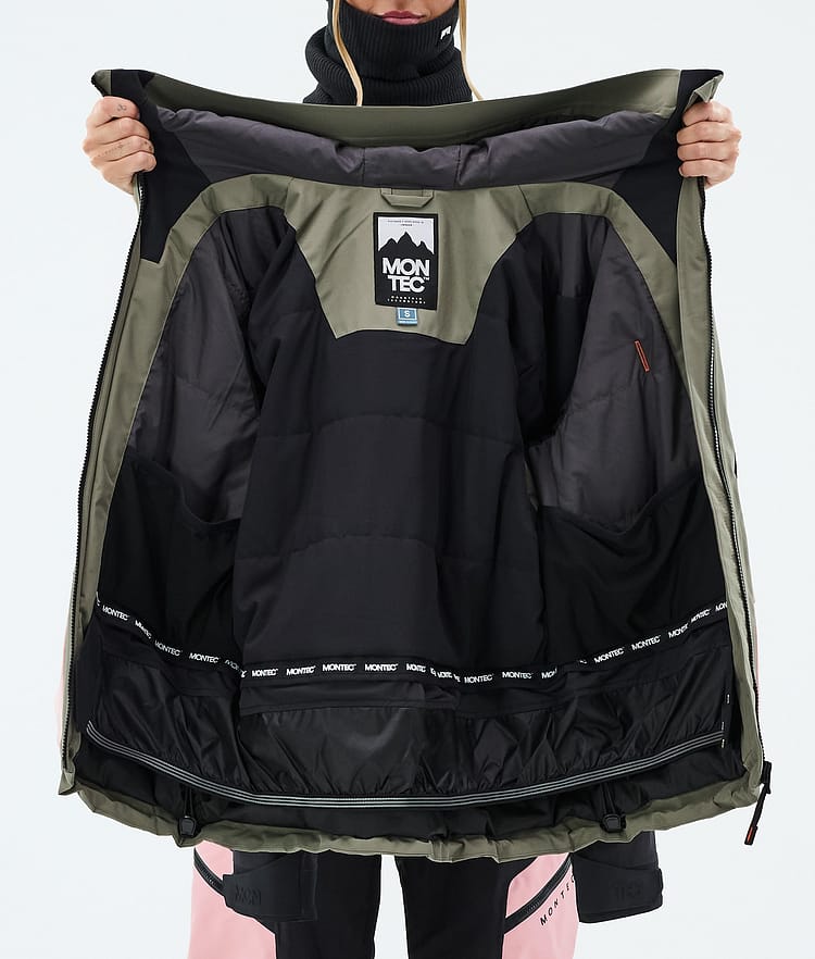 Montec Morpheus W Snowboardjacke Damen Greenish/Black/Soft Pink, Image 9 of 9