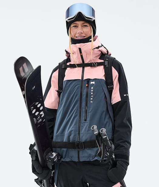 Montec Oracle W Skijacke Damen Soft Pink/Black/Metal Blue