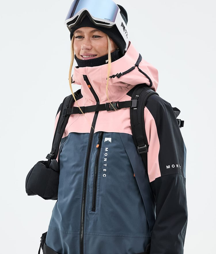 Montec Oracle W Skijacke Damen Soft Pink/Black/Metal Blue, Bild 2 von 10
