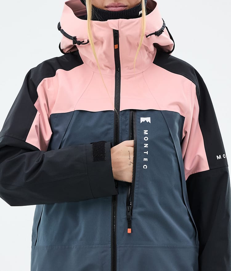 Montec Oracle W Skijacke Damen Soft Pink/Black/Metal Blue, Bild 9 von 10
