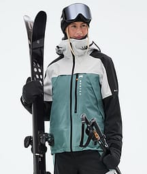 Montec Oracle W Skijacke Damen Light Grey/Black/Atlantic