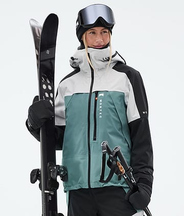 Montec Oracle W Skijacke Damen Light Grey/Black/Atlantic