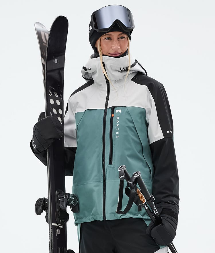 Montec Oracle W Skijacke Damen Light Grey/Black/Atlantic, Bild 1 von 10