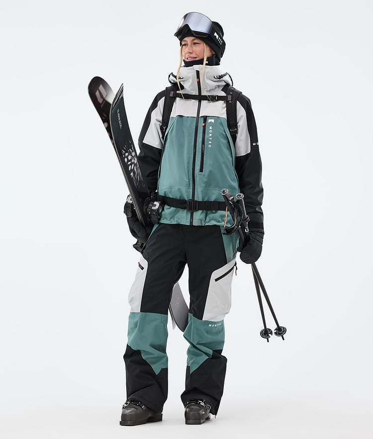 Montec Oracle W Skijacke Damen Light Grey/Black/Atlantic, Bild 3 von 10