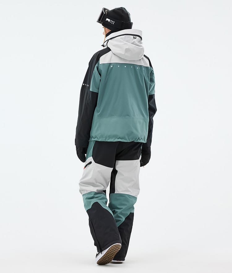 Montec Oracle W Snowboardjacke Damen Light Grey/Black/Atlantic, Bild 5 von 10