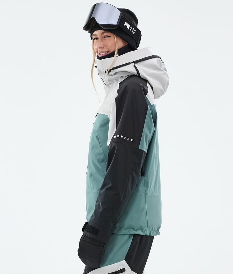 Montec Oracle W Snowboardjacke Damen Light Grey/Black/Atlantic, Bild 6 von 10