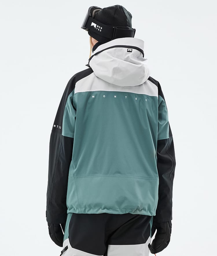 Montec Oracle W Skijacke Damen Light Grey/Black/Atlantic, Bild 7 von 10