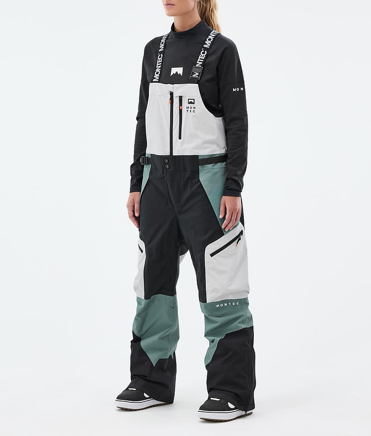 Montec Dozer W Snowboardhose Damen Light Grey/Black/Atlantic, Bild 1 von 6