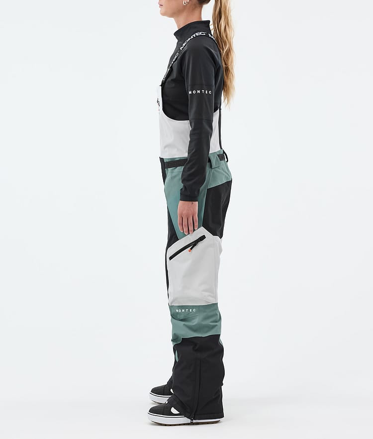 Montec Dozer W Snowboardhose Damen Light Grey/Black/Atlantic, Bild 2 von 6