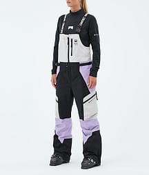 Montec Dozer W Skihose Damen Light Grey/Black/Faded Violet
