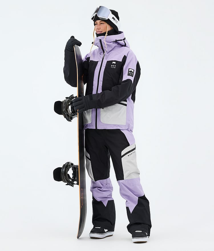 Montec Dozer W Snowboardhose Damen Light Grey/Black/Faded Violet, Image 2 of 7