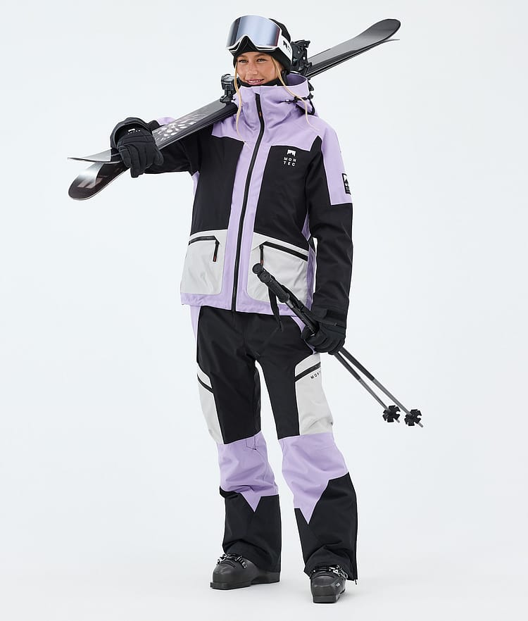 Montec Dozer W Skihose Damen Light Grey/Black/Faded Violet, Image 2 of 7