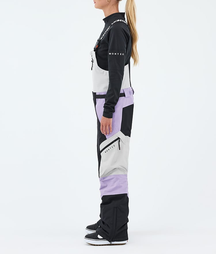 Montec Dozer W Snowboardhose Damen Light Grey/Black/Faded Violet, Image 3 of 7