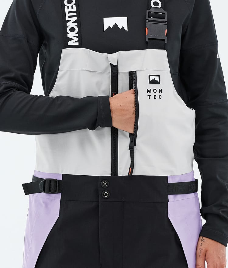Montec Dozer W Skihose Damen Light Grey/Black/Faded Violet, Image 6 of 7