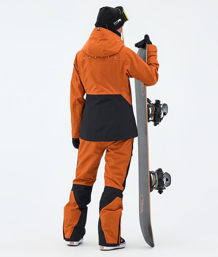 Montec Moss W Snowboardjacke Damen Burned Orange/Black, Image 3 of 9