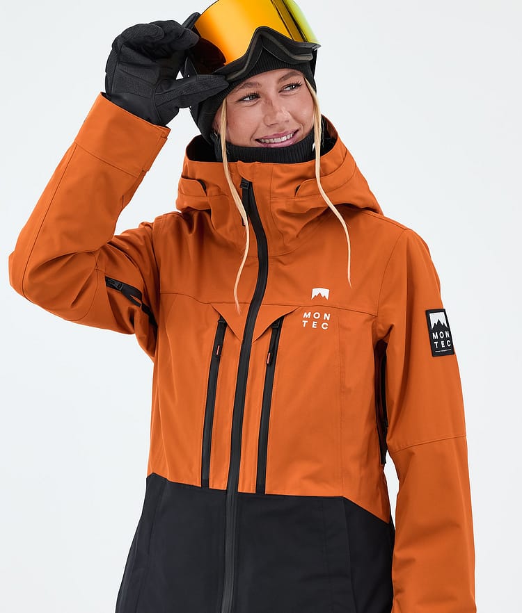 Montec Moss W Snowboardjacke Damen Burned Orange/Black, Image 4 of 9