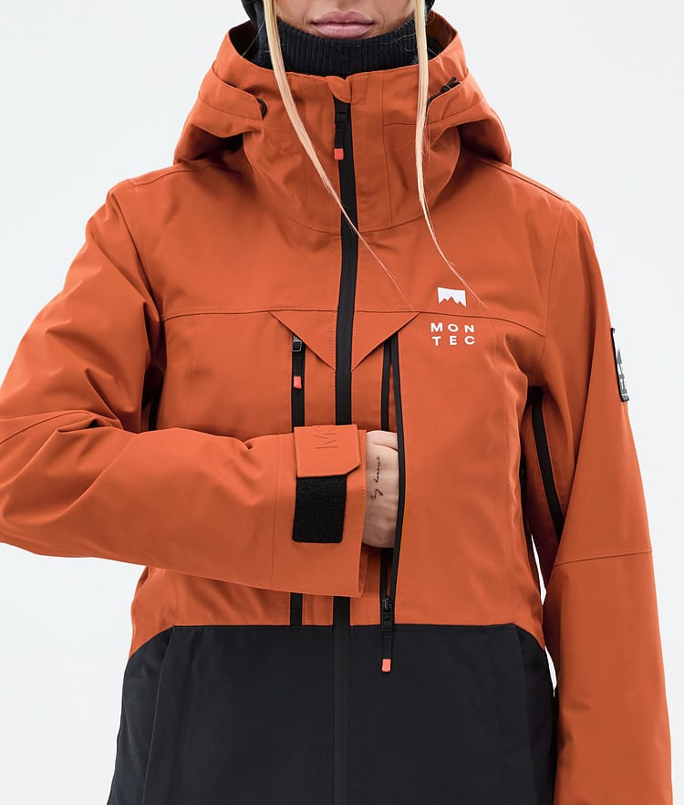 Montec Moss W Skijacke Damen Burned Orange/Black, Bild 9 von 10