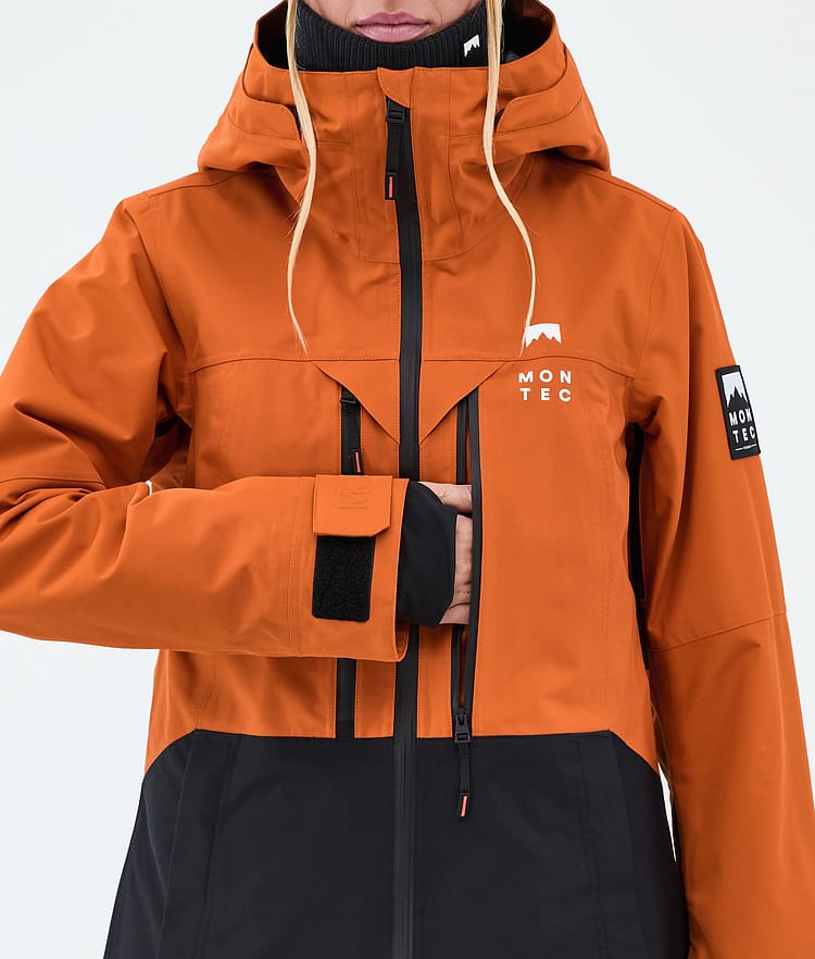 Montec Moss W Snowboardjacke Damen Burned Orange/Black, Image 8 of 9