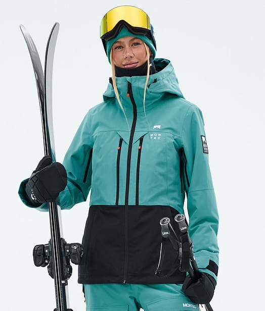 Montec Moss W Skijacke Damen Turquoise/Black