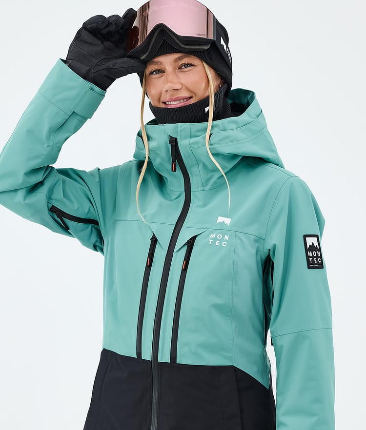 Montec Moss W Snowboardjacke Damen Turquoise/Black, Image 4 of 9