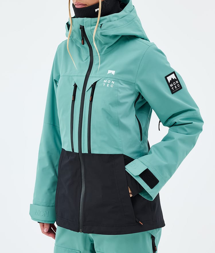 Montec Moss W Snowboardjacke Damen Turquoise/Black, Image 7 of 9
