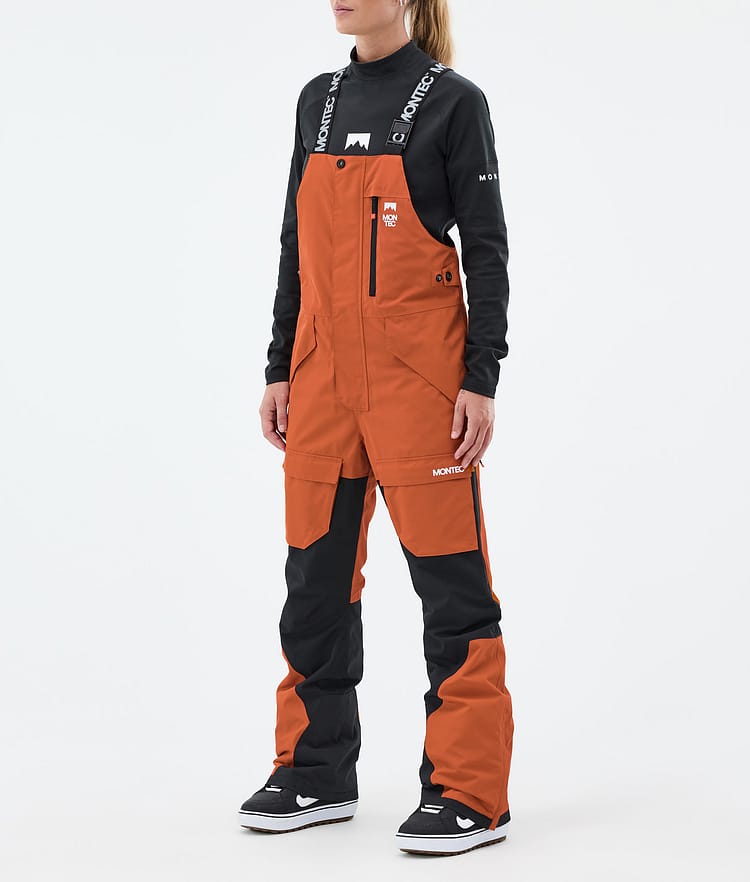 Montec Fawk W Snowboardhose Damen Burned Orange/Black, Bild 1 von 6