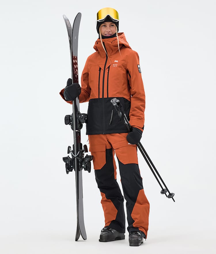 Montec Fawk W Skihose Damen Burned Orange/Black, Bild 2 von 7
