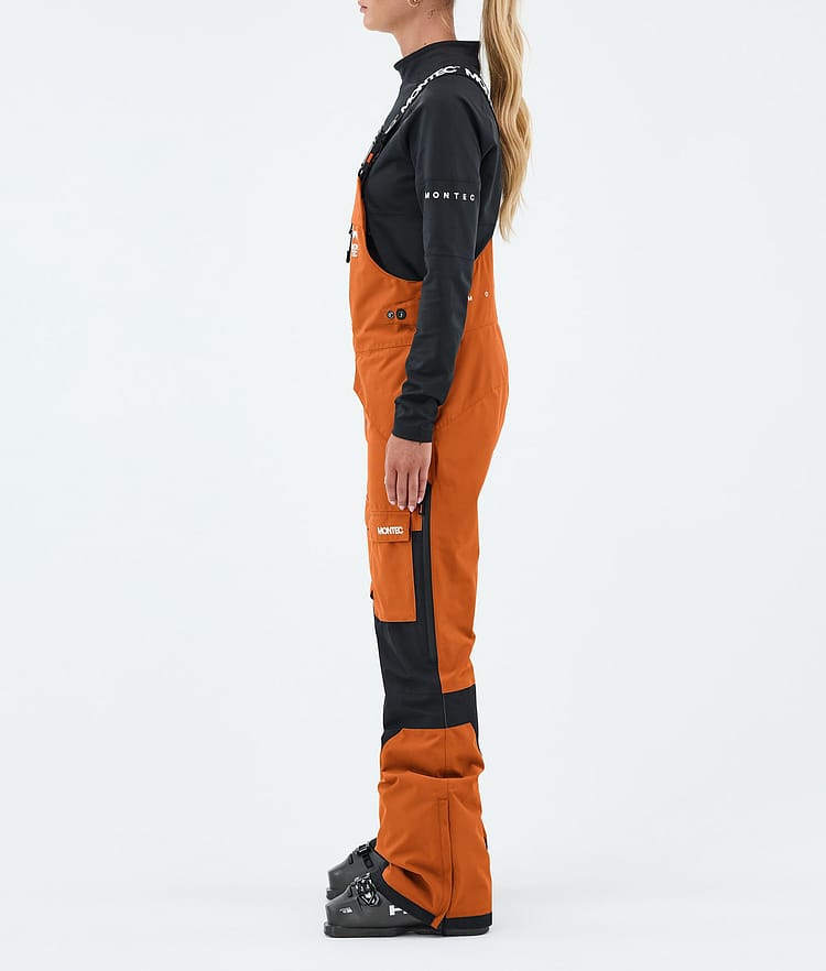 Montec Fawk W Skihose Damen Burned Orange/Black, Image 3 of 7