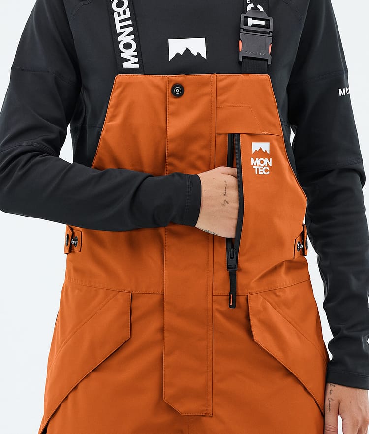Montec Fawk W Snowboardhose Damen Burned Orange/Black, Image 6 of 7