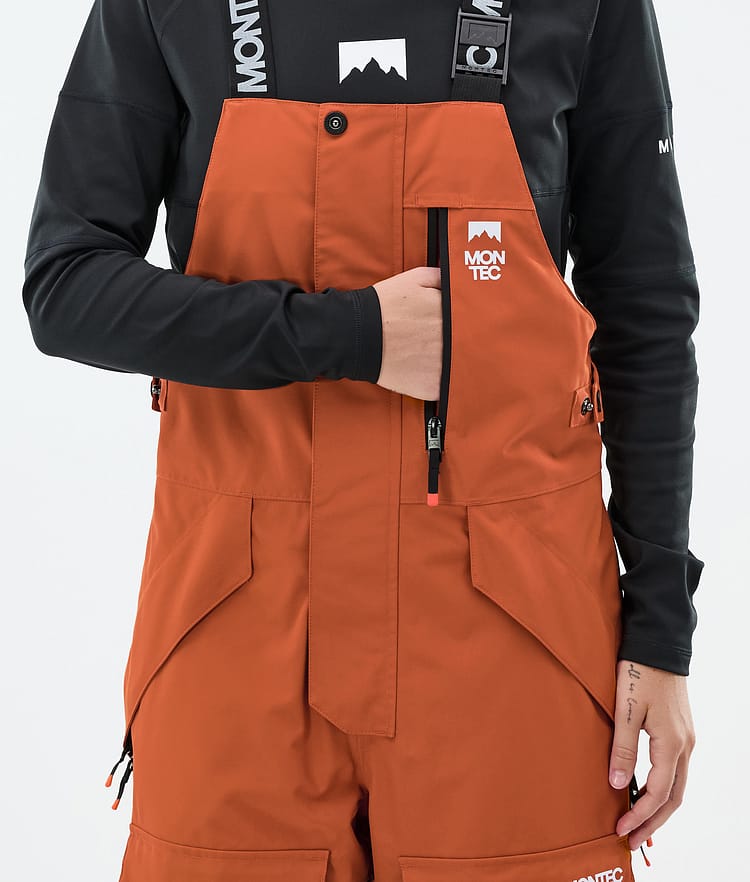Montec Fawk W Snowboardhose Damen Burned Orange/Black, Bild 5 von 6