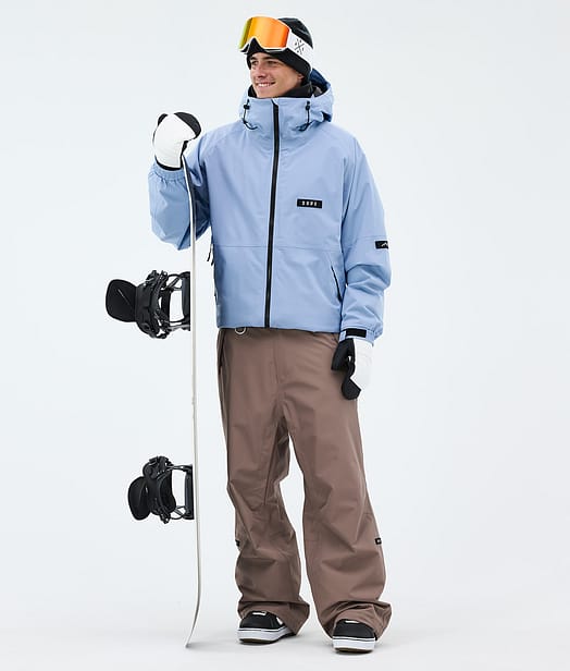 Dope Spartan Snowboard Outfit Light Blue/Walnut